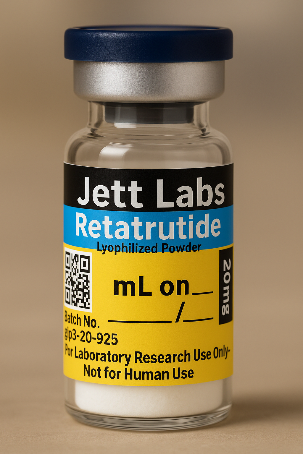 Retatrutide - 20mg (Dark Blue Cap/September 2025 Batch)